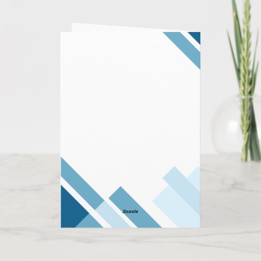 Moderne Voetbalcoach  Bedankkaart (Achterkant)