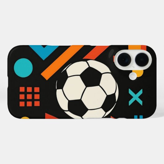 Moderne voetbalkunst Case-Mate iPhone case (Achterkant (horizontaal))