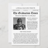 Moderne Voetbalspeler Krant Foto Afstuderen Kaart (Voorkant)