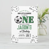 Moderne Voetbalsport 1e Verjaardag Kaart (Staand voorkant)