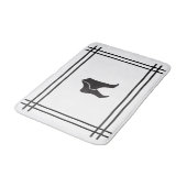 Moderne voeten-geïnspireerde badmat met decoratiev (Gekanteld)