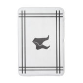 Moderne voeten-geïnspireerde badmat met decoratiev (Voorkant Verticaal)