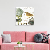 moderne vogel en nest canvas afdruk (Insitu (Woonkamer))