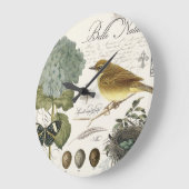 moderne vogel en nest grote klok (Hoek)