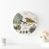 moderne vogel en nest grote klok (Huis)