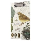 moderne vogel en nest klembord (Links)