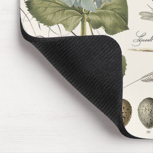 moderne  vogel en nest muismat (Hoek)