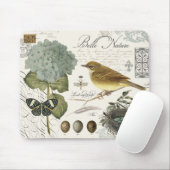 moderne  vogel en nest muismat (Met muis)