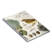 moderne  vogel en nest notitieboek (Rechterzijde)