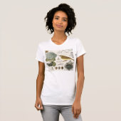 moderne  vogel en nest t-shirt (Voorkant volledig)