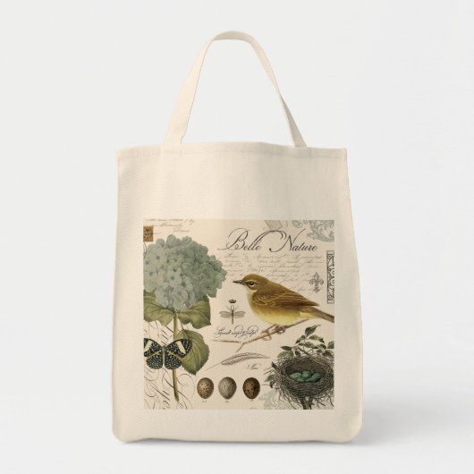 moderne vogel en nest tote bag (Voorkant)