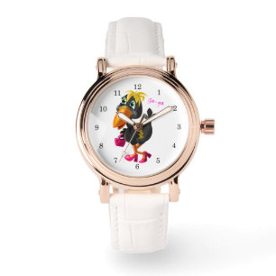 Moderne Vogel Grappige Horloge