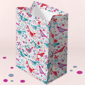 Moderne Vogel Waterverf Medium Cadeauzakje