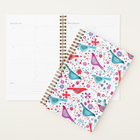Moderne Vogel Waterverf Planner (Display)