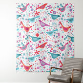 Moderne Vogel Waterverf Wandkleed