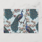 Moderne Vogel Website QR Code Informatiekaartje (Achterkant)