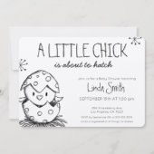 Moderne vogelketch Genderneutraal Baby shower Kaart (Voorkant)