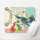 Moderne  vogelmousepad muismat (Met muis)