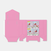 Moderne vogelparing roept Comic Bedankdoosjes (Uitgevouwen)