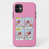 Moderne vogelparing roept Comic Case-Mate iPhone Case (Achterkant)