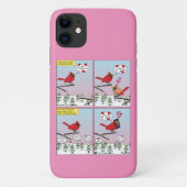 Moderne vogelparing roept Comic Case-Mate iPhone Case (Achterkant)