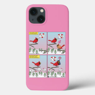 Moderne vogelparing roept Comic Case-Mate iPhone Case
