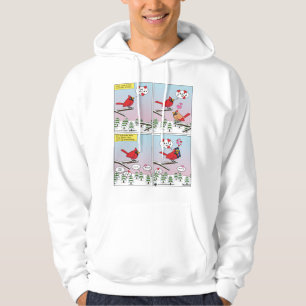 Moderne vogelparing roept Comic Hoodie