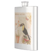 Moderne  vogelroze vlinder flacon (Links)