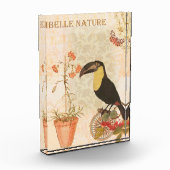 Moderne  vogelroze vlinder fotoblokken (Links)