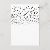 Moderne Vogels van een Veer Bruiloft Details Informatiekaartje (Achterkant)