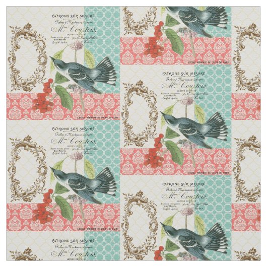 Moderne  Vogelstof Stof (Swatch)