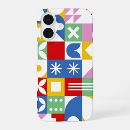 Moderne volks kunst iPhone 16 hoesje