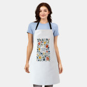 Moderne volks kunst Shana Tovah botanisch  Schort (Gedragen)