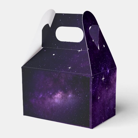 Moderne Volle Maan Sterrennacht bruiloft Bedankt Bedankdoosjes (Achterkant)