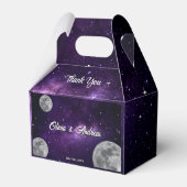 Moderne Volle Maan Sterrennacht bruiloft Bedankt Bedankdoosjes (Voorkant Zijde)
