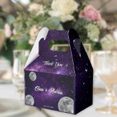 Moderne Volle Maan Sterrennacht bruiloft Bedankt Bedankdoosjes