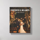 Moderne Volledige Foto Aangepaste bruiloft paar Canvas Afdruk (Voorkant)