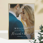 Moderne volledige foto-bruiloft repetitie binnenst poster<br><div class="desc">Dit eenvoudig het heerlijke poster van het het herrepetitiediner van de kerkelijke bruiloft staat uw favoriete foto en witte tekst, met inbegrip van uw eerste namen in een levendig whimsical manuscript voor. U kunt het lettertype en de tekst aanpassen aan uw stijl. Afhankelijk van de kleur van uw foto, zou...</div>