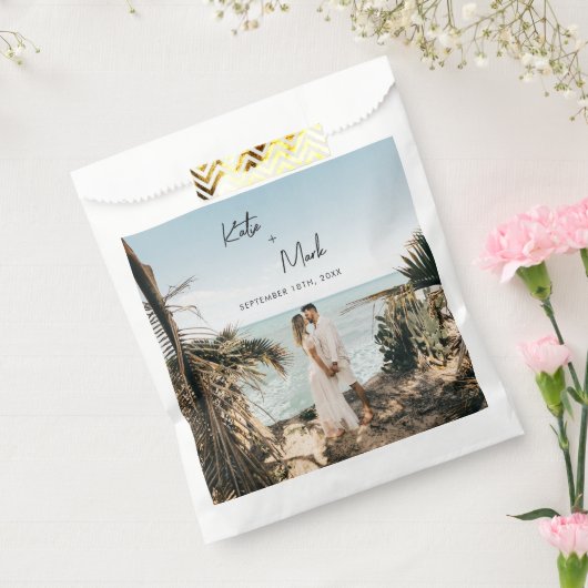 Moderne volledige foto dank u bedankzakje (Gezegeld)