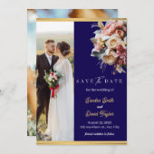 Moderne Volledige Foto Dubbelzijdige Save The Date (Voorkant / Achterkant)