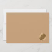 Moderne, volledige foto- en tekenscript in Gold Save The Date (Achterkant)