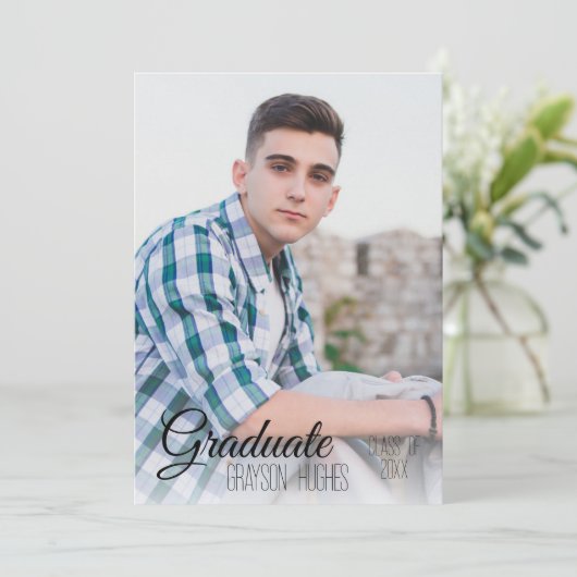 Moderne volledige foto stijlvolle Afstuderen aanko Kaart (Staand voorkant)