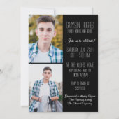 Moderne volledige foto stijlvolle Afstuderen aanko Kaart (Achterkant)