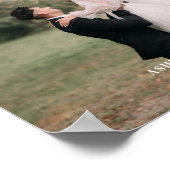 Moderne Volledige Foto Trouwdatum Custom Poster (Hoek)