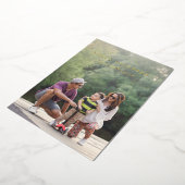 Moderne Volledige Foto Typewriter Tekst Overlay Go Folie Feestdagenkaart (Gedraaid)