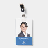 Moderne Volledige Foto Zakelijke ID Badge (Voorzijde met clip)