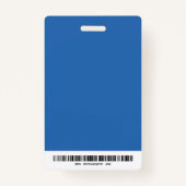 Moderne Volledige Foto Zakelijke ID Badge (Achterkant)