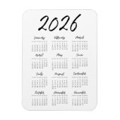 Moderne volledige jaarkalender 2023 magneet (Verticaal)