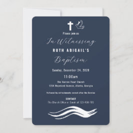 Moderne volwassen doop kaart