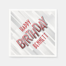 Moderne volwassen rode verjaardag